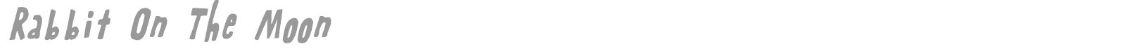 Rabbit On The Moon font preview